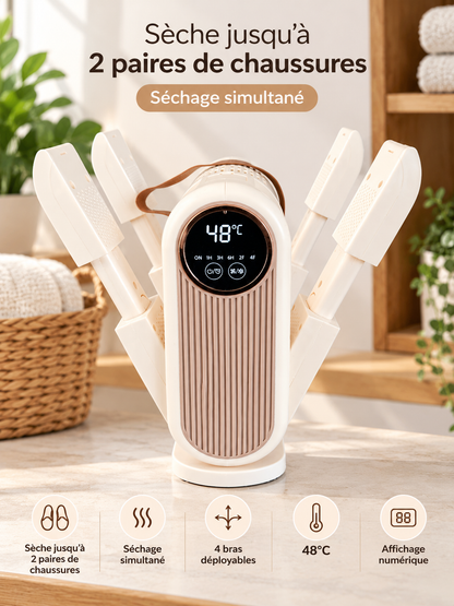 Sèche-chaussures KLEANS CARE avec affichage numérique 48 °C