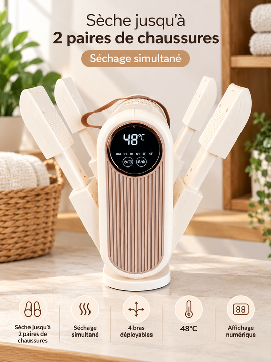 Sèche-chaussures KLEANS CARE avec affichage numérique 48 °C